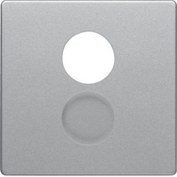 Центральная панель Berker R.1 Berker Q.1 алюминиевый с эффектом бархата, для розетки к громкоговорителю 11966084