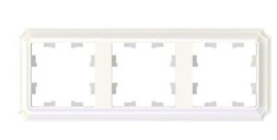 ATN100403 3-постовая РАМКА ЖЕМЧУГ, AtlasDesign Antique Schneider Electric