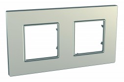 Рамка Schneider Electric Unica Quadro Титан 2 поста MGU6.704.57