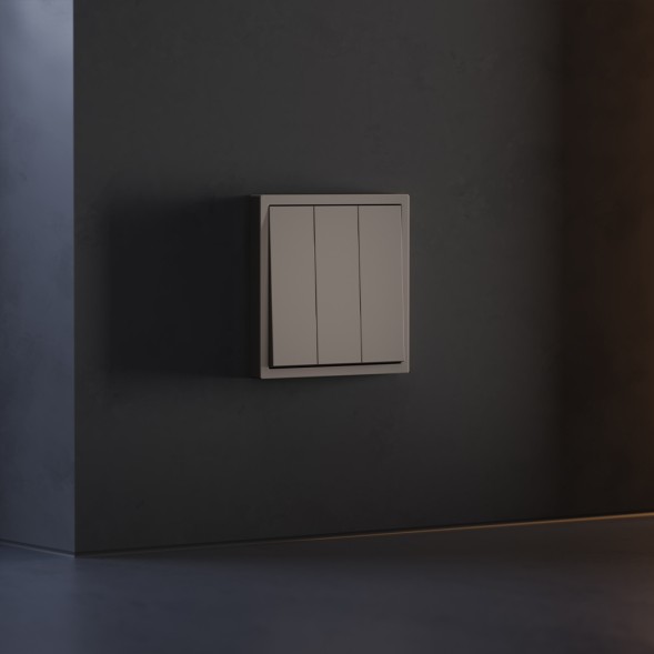 Клавиши для выключателя/переключателя трехклавишного, S70 (капучино)