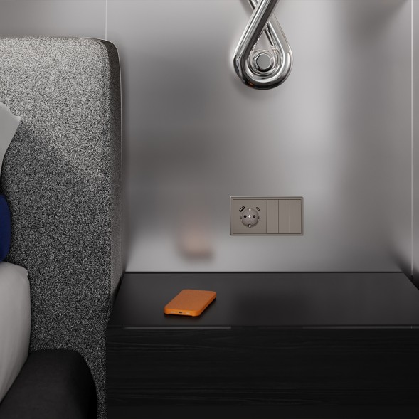 Клавиши для выключателя/переключателя трехклавишного, S70 (капучино)