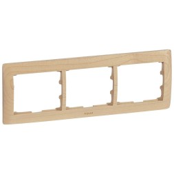 Рамка Legrand Galea Life Клен 3 поста 771963