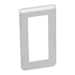 Рамка Legrand Mosaic Алюминий 5-модульная вертикальная 079325