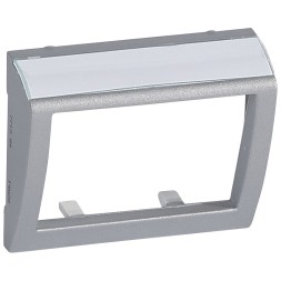 Лицевая панель Legrand Galea Life алюминий для информационных розеток 771384