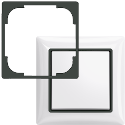 Вставка декоративная ABB Basic 55 Chateau-black 2CKA001726A0232 2516-95-507