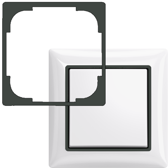 Вставка декоративная ABB Basic 55 Chateau-black 2CKA001726A0232 2516-95-507