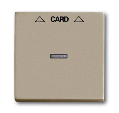 Плата центральная (накладка) ABB Basic 55 шампань для механизма карточного выключателя 2025 U 2CKA001710A3929 1792-93-507