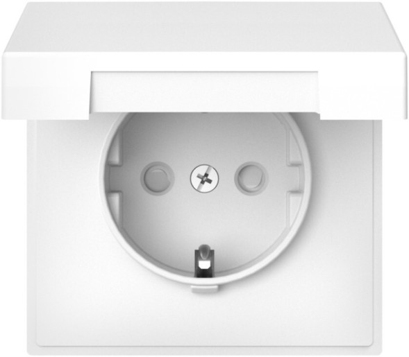 Розетка электрическая со шторками с откидной крышкой (Лотос) Schneider Electric Systeme Art Gallery GAL001346