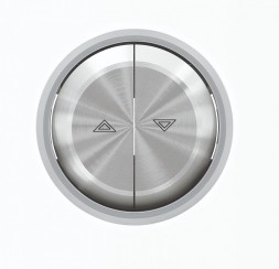 Клавиша ABB Skymoon Хром для механизмов управления жалюзи 2х клав с маркировкой кольцо 2CLA864400A1401 8644 CR