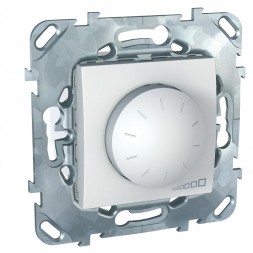 Диммер Schneider Electric Unica белый поворотный 40-400w, переключатель MGU5.511.18ZD
