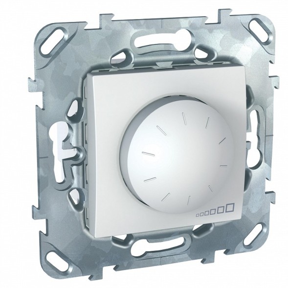 Диммер Schneider Electric Unica белый поворотный 40-400w, переключатель MGU5.511.18ZD