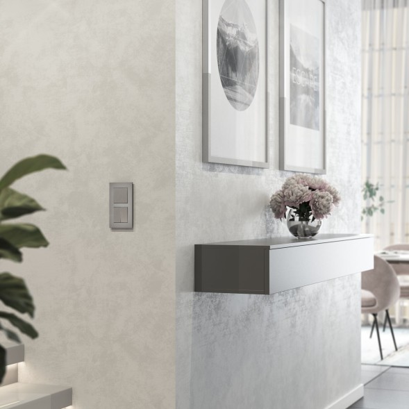 Рамка из металла на 2 поста АluMax алюминий Werkel W0023506