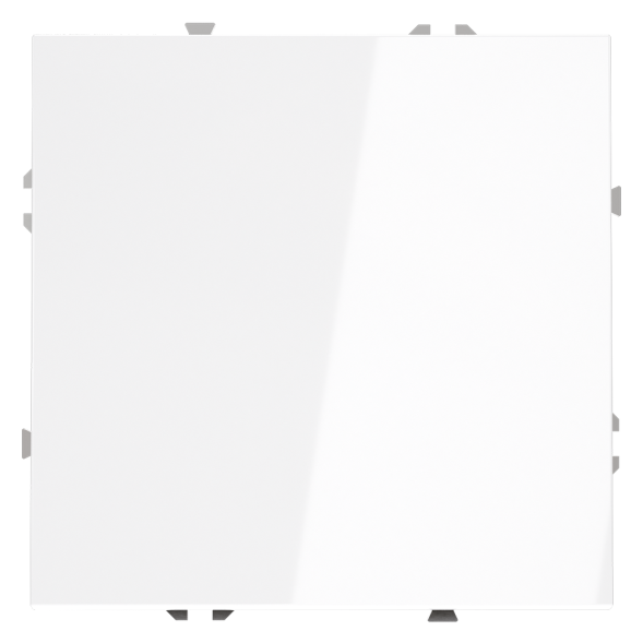 Выключатель с самовозвратом встраиваемый VOLTUM S70 одноклавишный 10А, (белый глянцевый)