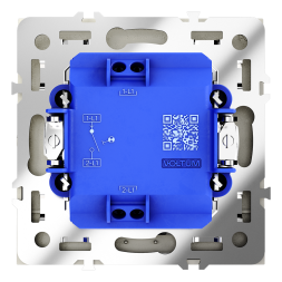 Выключатель встраиваемый VOLTUM S70 одноклавишный с подсветкой 10А, (шелк)