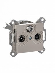 Розетка TV-R-SAT ABB Levit кофе макиато единственная 2CHH083303A6018 5011H-A03303 18W