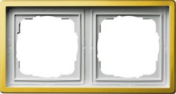 Рамка Gira F100 Латунь 2 поста 0212113