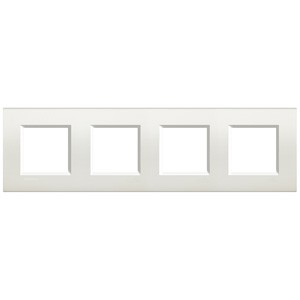 Рамка Bticino LivingLight Квадрат Белый 2+2+2+2 модуля LNA4802M4BI