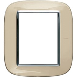 Рамка Bticino Axolute Овал Бежевая карамель 3+3 модуля HB4826DA