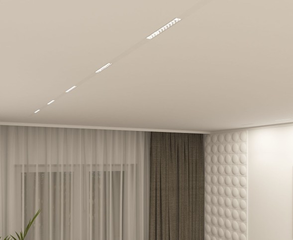 DK8001-WH Линейный светильник SMART LENS 9W DIM 3000K-6000K белый