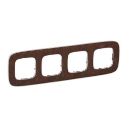 Рамка Legrand Valena Allure Кожа 4 поста 754454