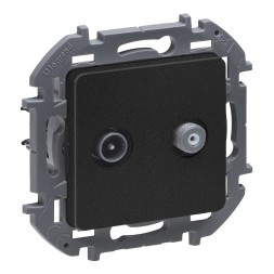 Розетка TV/SAT &quot;звезда&quot; Антрацит Legrand INSPIRIA 673883