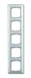 Рамка ABB с декоративной накладкой Basic 55 Альпийский белый 5 постов 2CKA001725A1483 2515-94-507