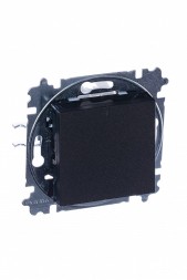 Переключатель ABB Levit ориентационная антрацит / дымчатый чёрный одноклавишный с подсветкой 2CHH590646A6063 3559H-A06446 63W