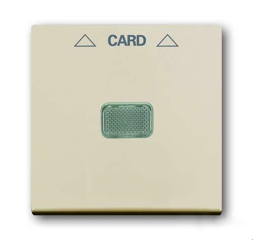 Накладка (центральная плата) ABB Basic 55 слоновая кость для механизма карточного выключателя 2025 U 2CKA001710A3865 1792-92-507