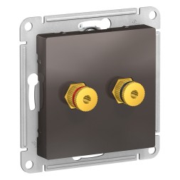 Аудиорозетка двойная Schneider Electric Atlasdesign Мокко ATN000687