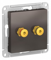 Аудиорозетка двойная Schneider Electric Atlasdesign Мокко ATN000687