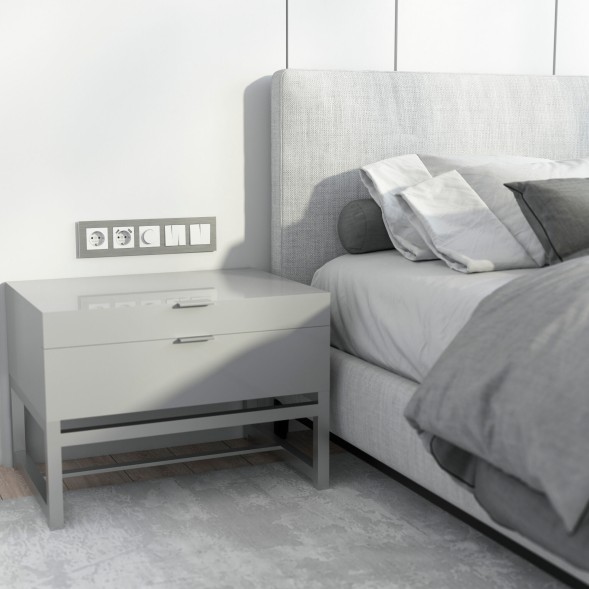 Рамка из металла на 5 постов AluMax алюминий Werkel W0053506