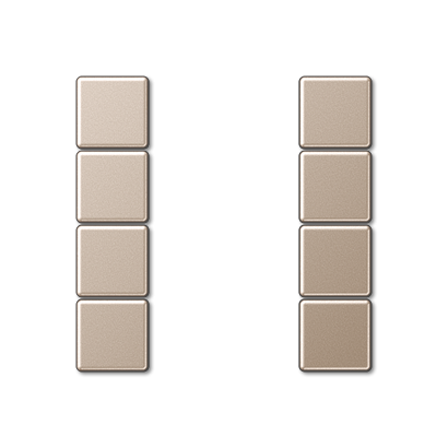 комплект накладок 4гр Jung ECO Profi шампань A504TSACH