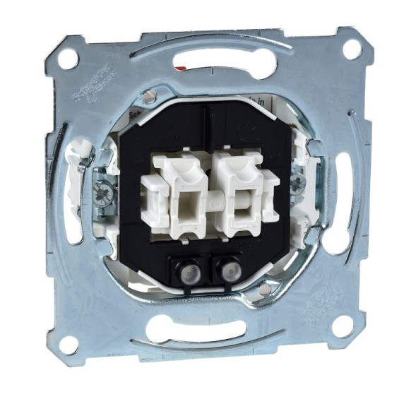 Механизм Merten M-серия выключателя 1 полюс.для 2-х цепей с/инд. 10АХ MTN3105-0000