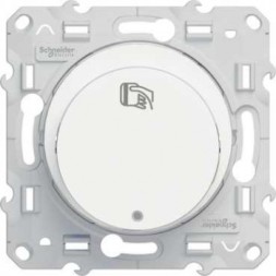 Выключатель Schneider Electric Odace белый с ключом-картой с подсветкой LED 10A S52R283
