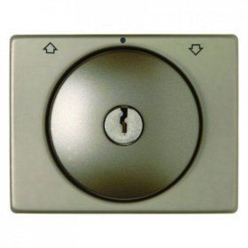 Центральная панель Berker R.1 Berker Arsys светло-бронзовый металл с замком к жалюзийному замочному выключателю 10790401