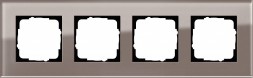 Рамка Gira Esprit Дымчатое стекло 4 поста 0214122