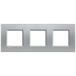 Рамка Bticino LivingLight Квадрат Алюминий 2+2+2 модуля LNA4802M3TE