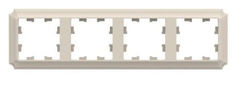 ATN100204 4-постовая РАМКА БЕЖЕВЫЙ, AtlasDesign Antique Schneider Electric