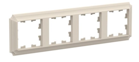 ATN100204 4-постовая РАМКА БЕЖЕВЫЙ, AtlasDesign Antique Schneider Electric