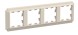 ATN100204 4-постовая РАМКА БЕЖЕВЫЙ, AtlasDesign Antique Schneider Electric