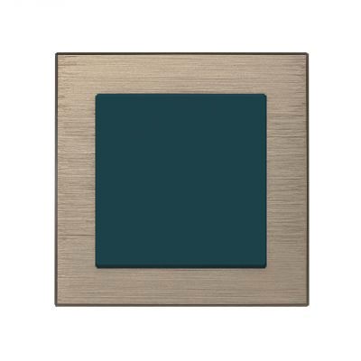 Рамка Schneider Electric Atlasdesign одинарная Nature латунь металл ATN312201