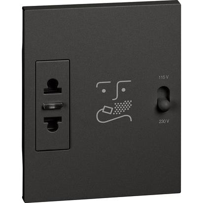 Розетка для бритвы Bticino Living Now черный 230V KG4177