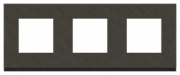 Рамка Schneider Electric Unica Pure Камень / Антрацит 3 поста NU600687