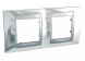 Рамка Schneider Electric Unica Top Хром / Алюминий 2 поста MGU66.004.010