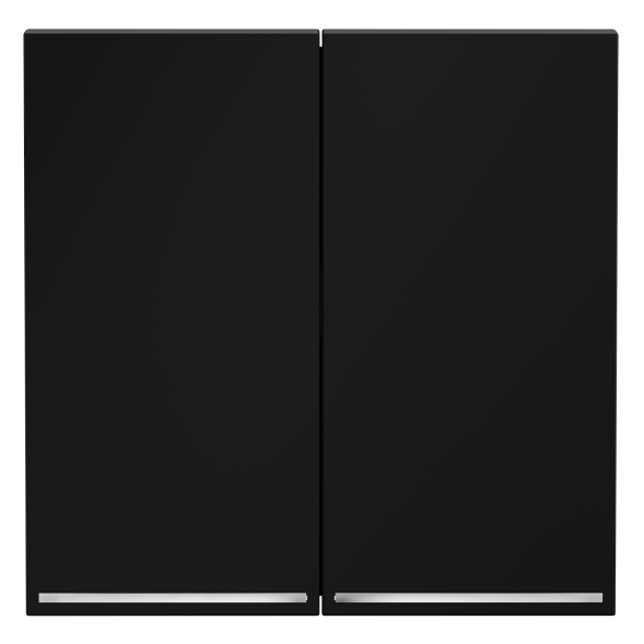 Клавиши для выключателя/переключателя двухклавишного с подсветкой, S70 (графит)