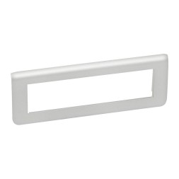 Рамка Legrand Mosaic Алюминий 8-модульная 079318
