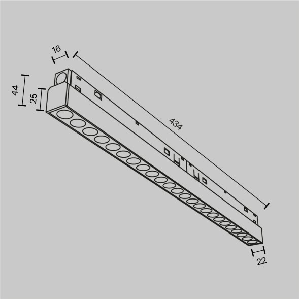 Трековый светильник Technical TR031-4-24W3K-M-DS-B