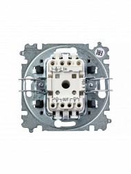 Переключатель ABB Levit серебро / дымчатый чёрный одноклавишный 2CHH590645A6070 3559H-A06445 70W