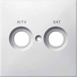 Центральная плата Merten Artec белый с маркировкой R/TV+SAT MTN299619