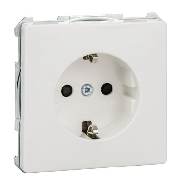 Механизм розетки Merten Artec со шторками заземленным контактом MTN2400-4019